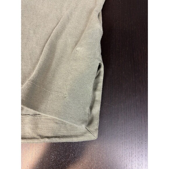 Athleta Coaster Luxe Rib High Hip Sweatshirt Green Size Medium Soft Stretch - Picture 10 of 12